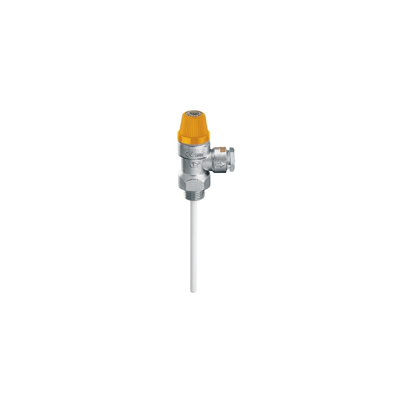 Valvola Di Sicurezza Combinata Temperatura E Pressione - M 1/2" X Diam. 15 6 Bar 323-309-461