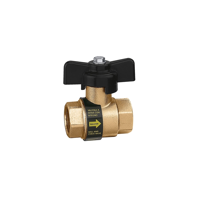 Valvola A Sfera Ff Con Ritegno Ballstop - 1/2" 323-3230-40