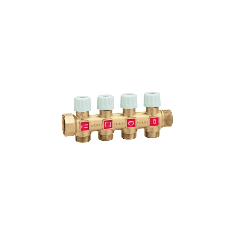 Collettore Componibile Con Rubinetti - 3/4" X 2 Deriv. 323-354-052