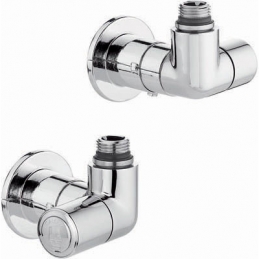 Valvola + Detentore A Squadra Dx Termostatizzabile Cromo - 1/2 - Dx 323-400300