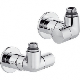 Valvola + Detentore A Squadra Sx Termostatizzabile Cromo - 1/2 - Sx 323-400400