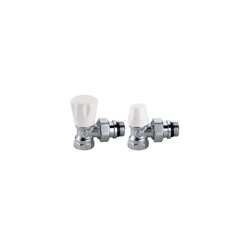 Coppia Valvole Per Radiatori Attacco Ferro - 1/2" 323-411K-431