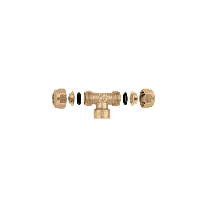 Raccordo O-ring A Tee Femmina Per Tubo Rame - 1/2 - 16 323-9068-46