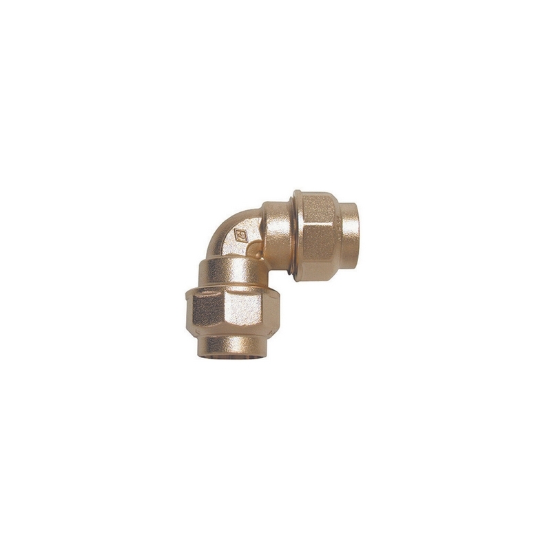 Raccordo A Gomito Doppio In Ottone - Diam. 20 332-8039-20