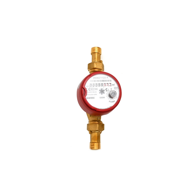 Contatore Per Acqua Calda 90° Quadrante Asciutto - Diam. 15 - 1/2" L. 110 352-9013-04