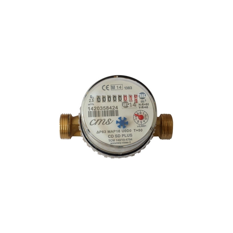 Contatore Per Acqua Calda Super Dry Asciutto Cms - 1/2" 352-915-04