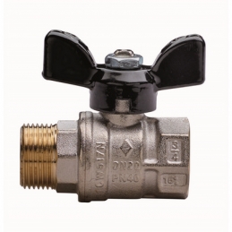 Valvola A Sfera A Passaggio Totale Filettatura Mf Con Farfalla - 3/4" Dn 20 Pn 40 354-R1521-05