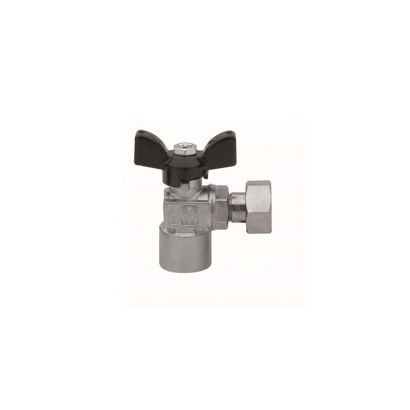Valvola A Sfera A Squadra Fil F Con Girello - 1/2" X 1/2" Dn 15 Pn 30 354-R4588-04