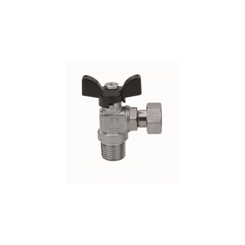 Valvola A Sfera A Squadra Filettatura Maschio Con Girello - 3/4" X 3/4" Dn 20 Pn 30 354-R4589-05