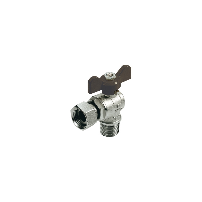Valvola A Sfera A Squadra Maschio Girello Femmina - 1/2" X 3/4" Dn 15 Pn 30 354-TG2224N-0405