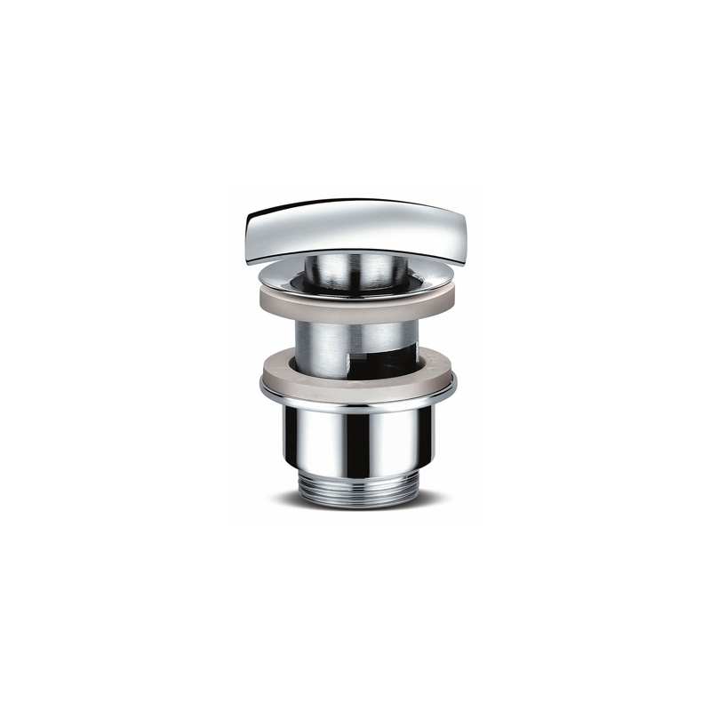 Piletta Lavabo Click-clack Tappo Quadro Con Troppo Pieno - 1" 1/4 370-2402
