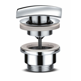 Piletta Lavabo Click-clack Tappo Quadro Lux - 1" 1/4 370-2404