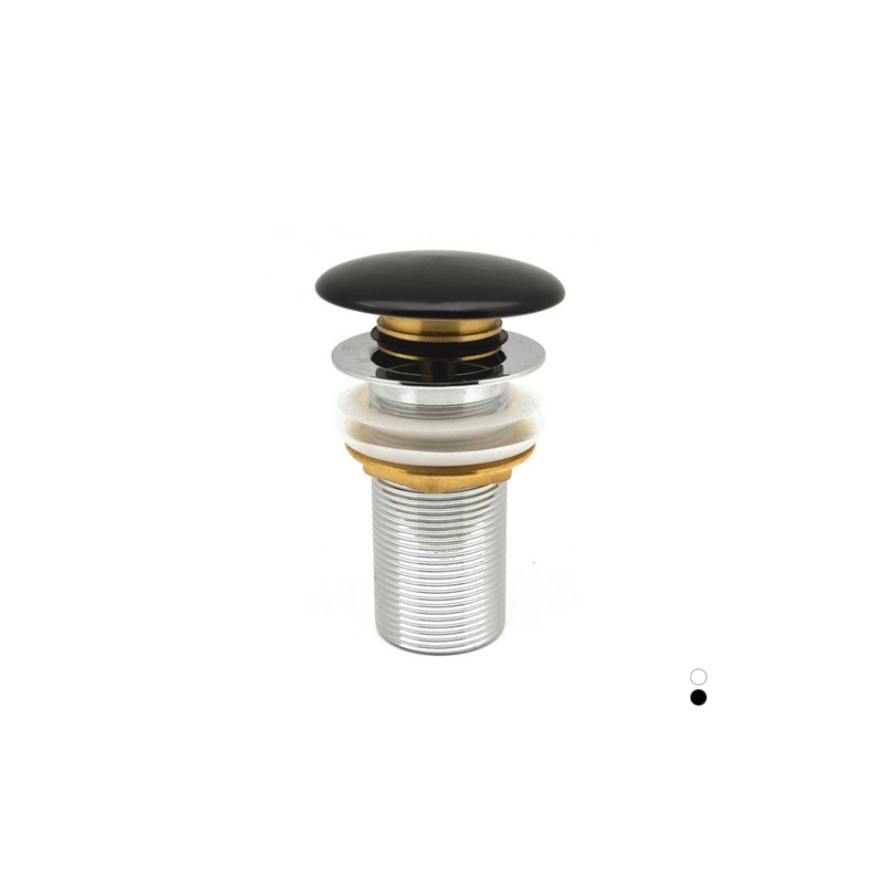 Piletta Click-clack Lavabo "fancy Matt" Senza Troppo Pieno - Bianco Opaco 370-24120-BI
