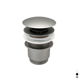Piletta Click-clack Senza Troppo Pieno - Bianco Opaco 370-24130-BO