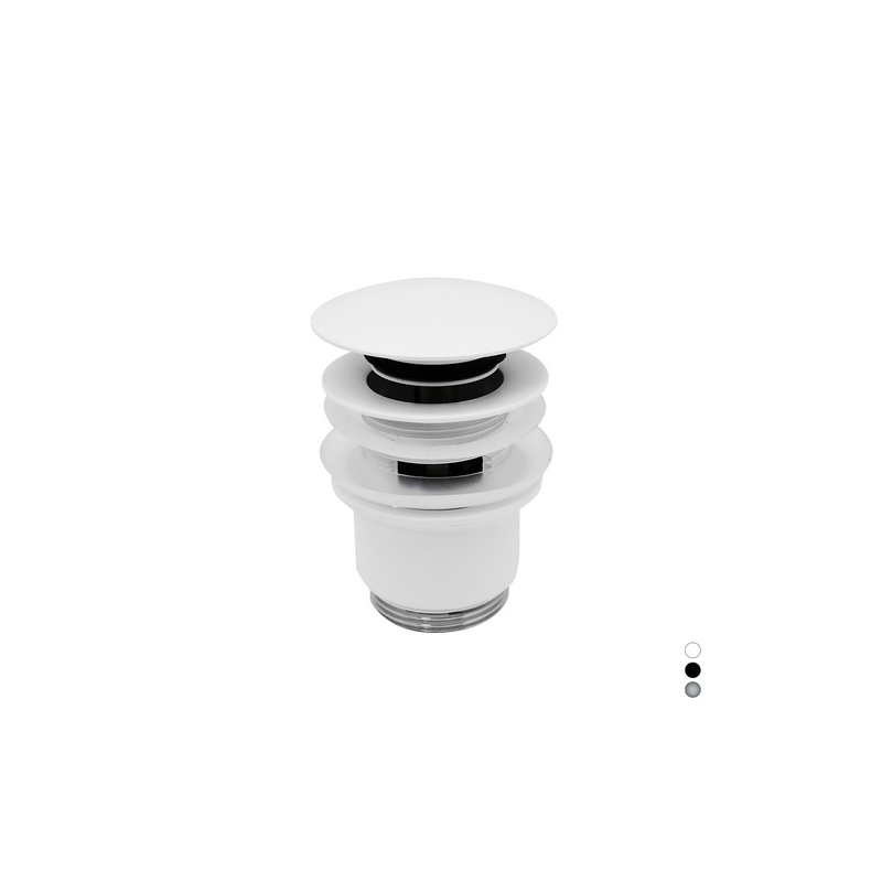 Piletta Click-clack Con Troppo Pieno - Nero Opaco 370-24131-NO
