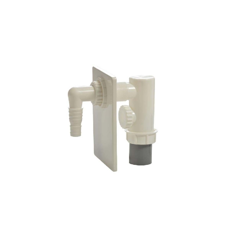 Sifone Incasso Lavatrice In Pp - Con Piastra Abs - D. 40 370-N105