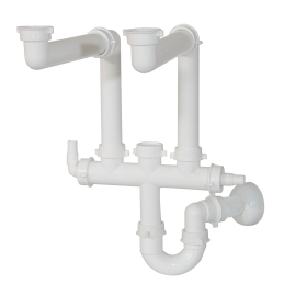Sifone Universal 2 Vie "crea Spazio" Per Lavello - 1"1/2 370-N155P