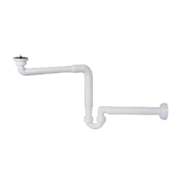 Sifone In Pp Crea Spazio Ad "s" Per Lavabo Senza Piletta - 1"1/4 - Uscita D. 40 Mm 370-N358-SP07