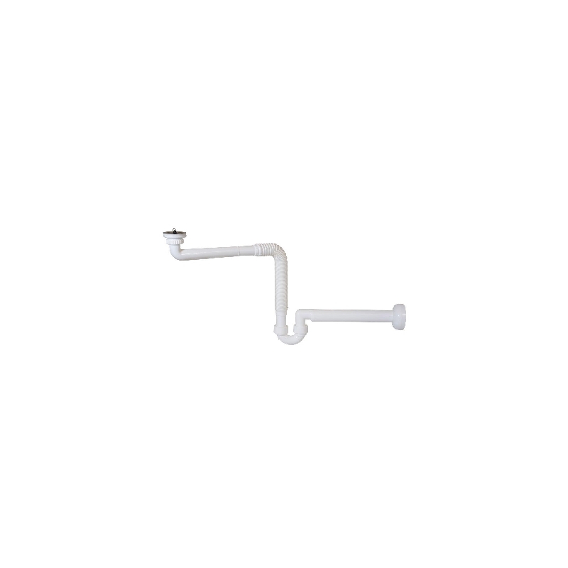Sifone In Pp Crea Spazio Ad "s" Per Lavabo Senza Piletta - 1"1/4 - Uscita D. 40 Mm 370-N358-SP07