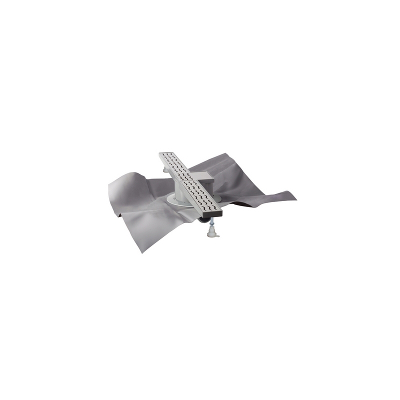 Set Doccia A Pavimento "skipper I" Con Griglia E Foglio Tea - L. 700 Mm X Diam. 50 370-T473-1118