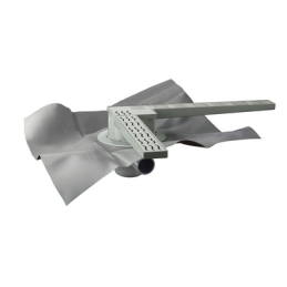 Set Doccia A Pavimento "skipper L" Con Gliglia E Foglio - 400x400 Foglio 1200 370-T474-1218