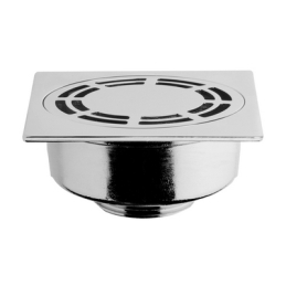 Piletta Pavimento Ottone Con Griglia Quadra - 1" 1/4 370-T62A-4055