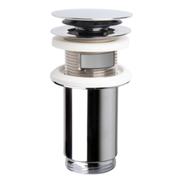 Piletta "clicker 4s" Ottone Cromo Con Troppo Pieno - Diam. 63 X 1"1/4 370-T7533-3705