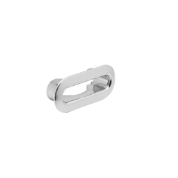 Ghiera Ovale Bombata Per Troppo Pieno In Abs - Diam. 38x11 371-11163