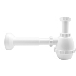 Sifone Pvc 1 Via S / Piletta Per Porcellana Con Canotto - 1"1/4 371-300