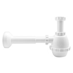 Sifone Pvc 1 Via S / Piletta Per Porcellana Con Canotto - 1"1/4 371-300