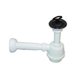 Sifone Pvc 1 Via C / Piletta Per Porcellana Con Canotto - 1"1/4 371-302