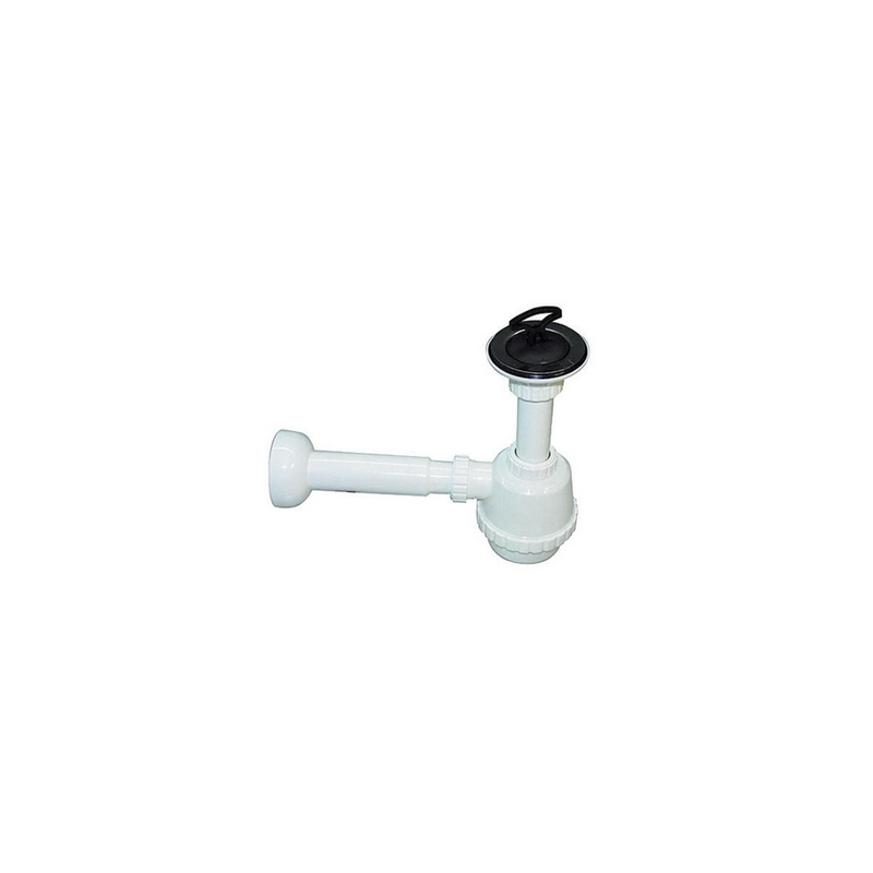 Sifone Pvc 1 Via C / Piletta Per Porcellana Con Canotto - 1"1/4 371-302