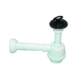 Sifone Pvc 1 Via C / Piletta Per Porcellana Con Canotto - 1"1/4 371-302