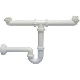 Sifone "euro" Per Lavelli A 2 Vie - 1" 1/2 Diam.40 371-3122