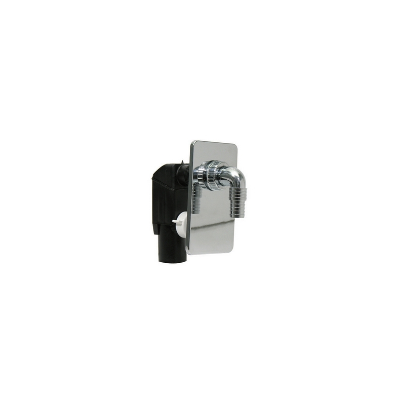 Sifone Incasso Bonomini Per Lavatrice Con Placca - Placca Cromata 371-350-CR