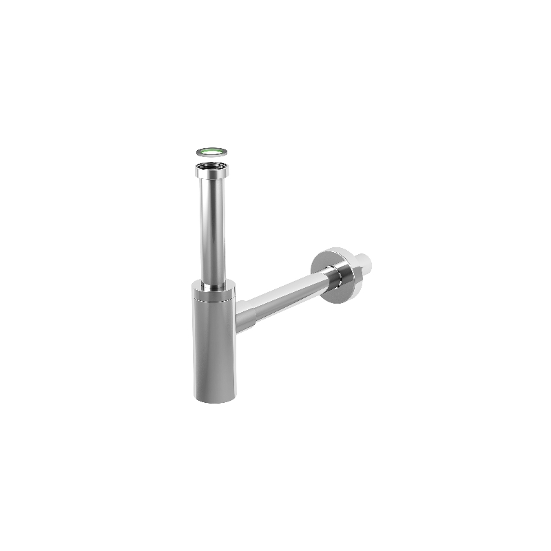 Sifone D'arredo Per Lavabo Inox Mater - 1"1/4 X 32 Finitura Nero Opaco 371-B0581-NO