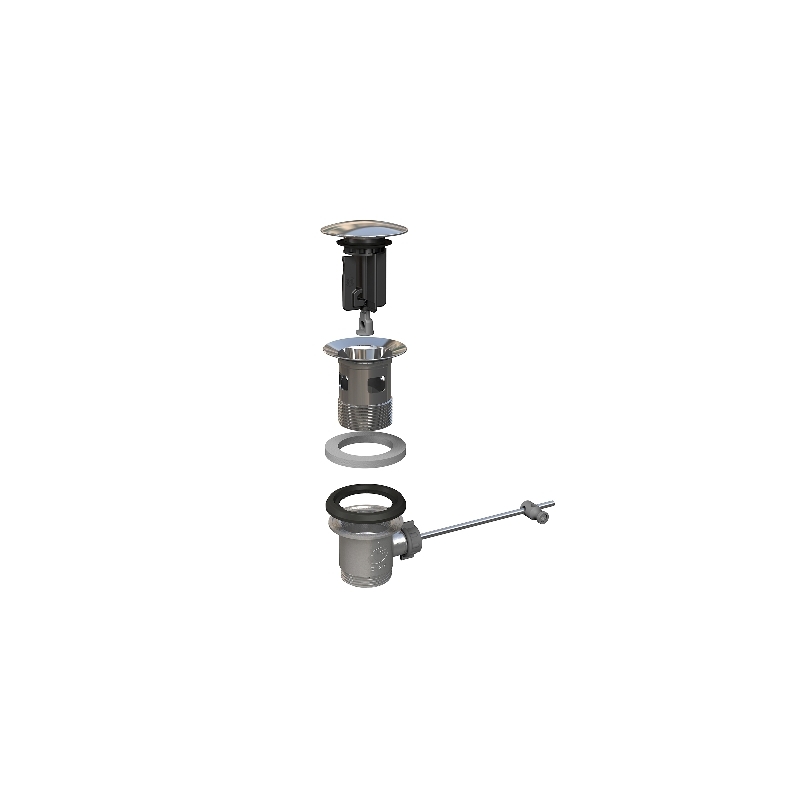 Piletta Per Lavabo E Bidet Kinoko 63 - Tappo Inox D. 63 Mm 371-B0934