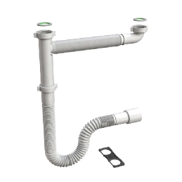 Sifone Flessibile Per Lavello Cucina "flexybon" - 1"1/2 371-B1092EX-08