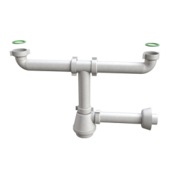 Sifone Per Lavello "fiasca" - Attacco Piletta 1"1/2 371-B1320-08