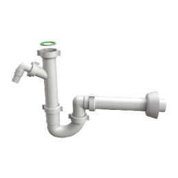 Sifone Per Lavello A Tubo "magnum" C/att. Elettrodomestico - 1"1/2 371-B1490KP-08