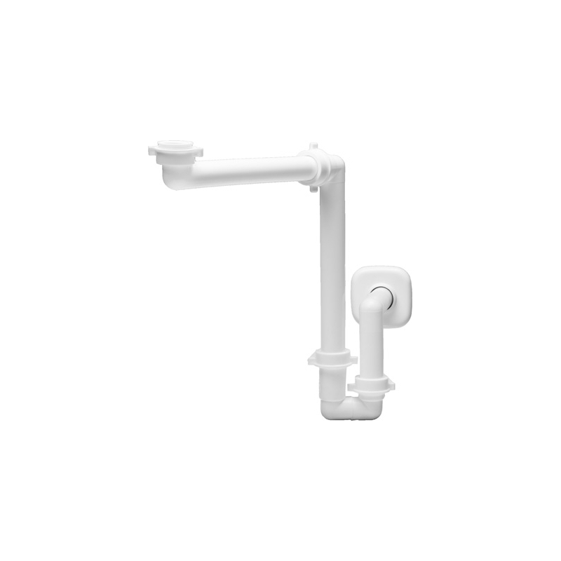 Sifone Spaziobagno Per Lavabo - Bianco 371-L1115