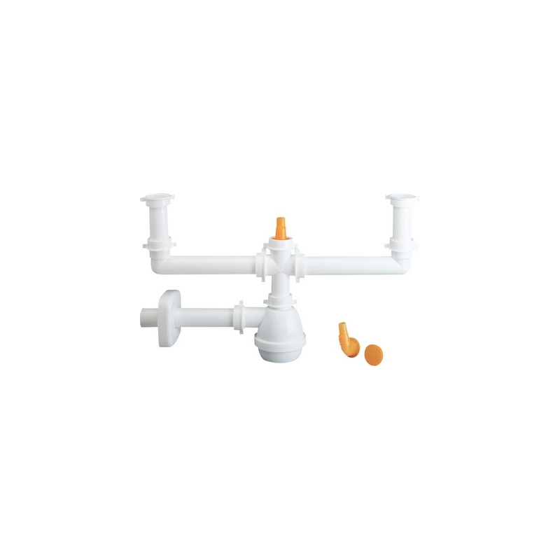 Sifone Tipo M Per Lavelli A 2 Vie Con Attacco Lavastoviglie Verticale - 1"1/2 371-L14335 Sifone Tipo M Per Lavelli A 2 Vie Con Attacco Lavastoviglie Verticale - 1"1/2 371-L14335