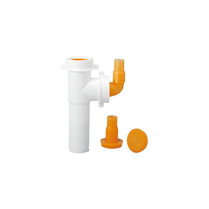 Raccordo 2 Vie Diam. 40 Con Attacco Lavatrici E Lavastoviglie 120mm - Diam. 40 X 120mm 371-L82404-03
