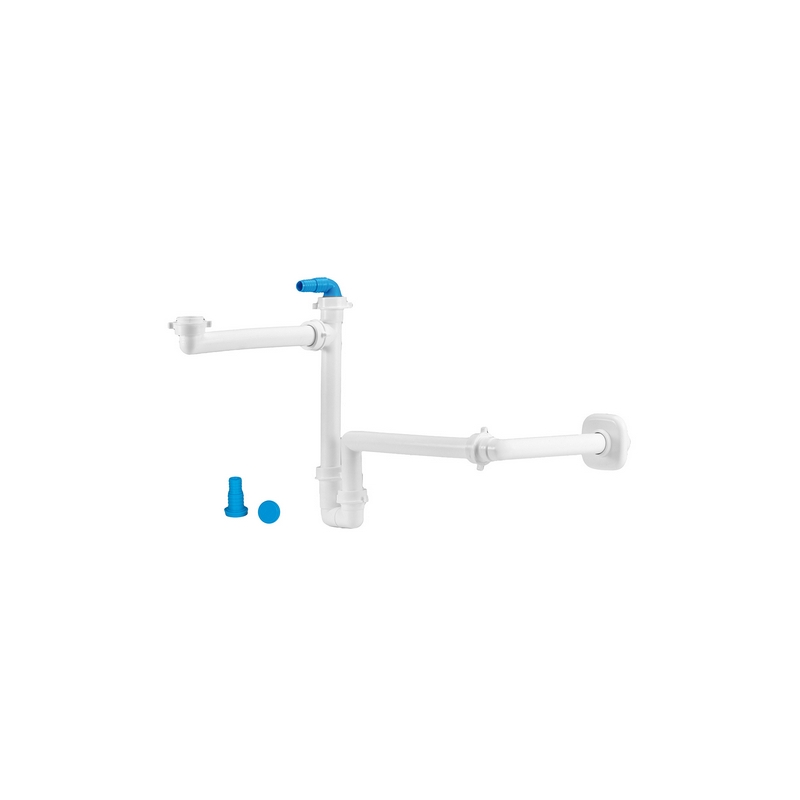 Sifone Salvaspazio Per Lavabo Disassato - 1" - 1"1/4 D. 32-40 Mm 371-LA111532