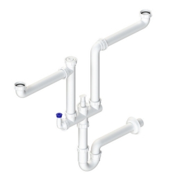 Sifone Salvaspazio A 2 Vie Con Att. Lavastoviglie - 1"1/2 371-M356