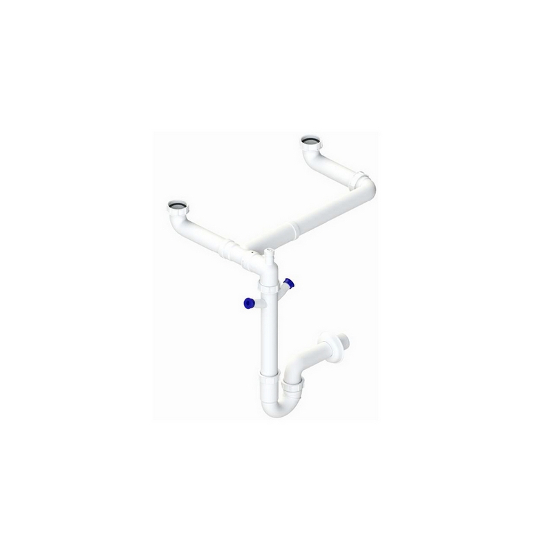 Sifone Autopulente A 2 Vie E 2 Attacchi Lavastoviglie - Uscita Dn40 371-M359