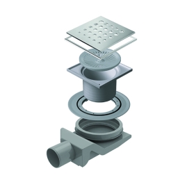 Canalina Scarico Doccia Quadrata Angolo - 15x15 371-P1802-15