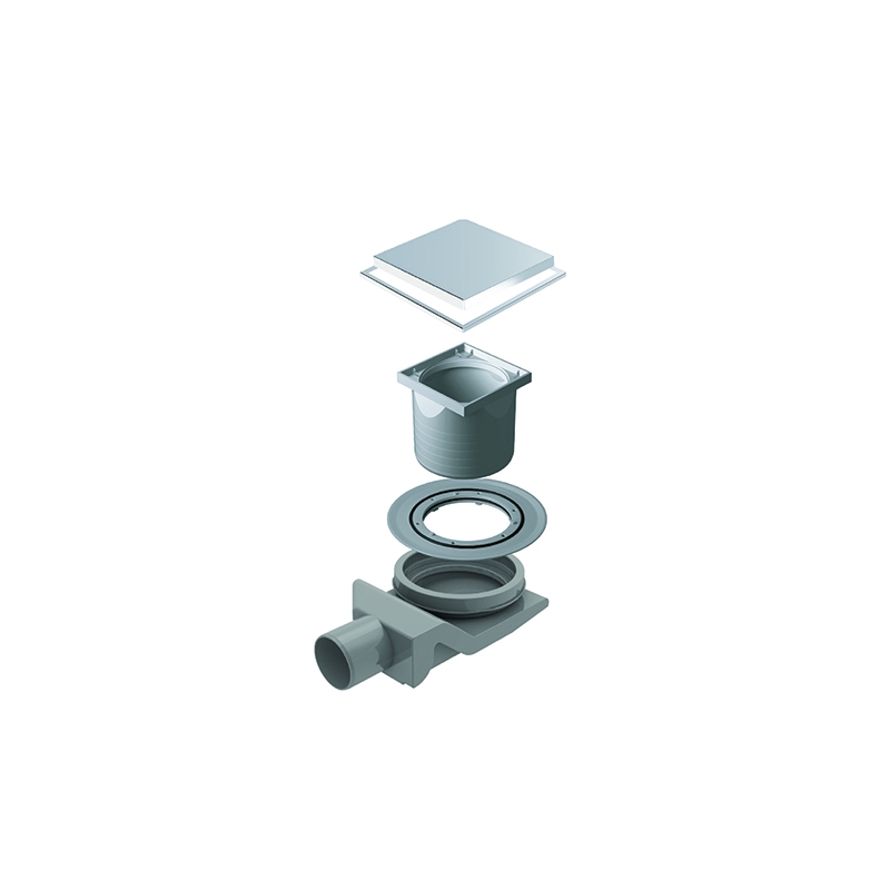 Canalina Scarico Doccia Quadrata Standard - 15x15 371-P1804-15