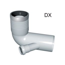 Curva Wc Prolungata 1 Attacco Con Guarnizione E Tappo - D. 90-116-40 Dx 371-RCWP1-09040D