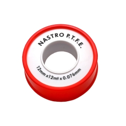 Rotolino Nastro Teflon P.t.f.e. Economico Mt 12 - Mm 12 X 12 Mt X 0,076 201-3010